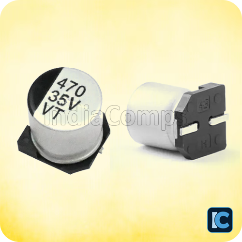 470 µF 35V Surface Mount Electrolytic Capacitor (SMD/SMT) 470 µF 35V Surface Mount Electrolytic Capacitor (SMD/SMT)